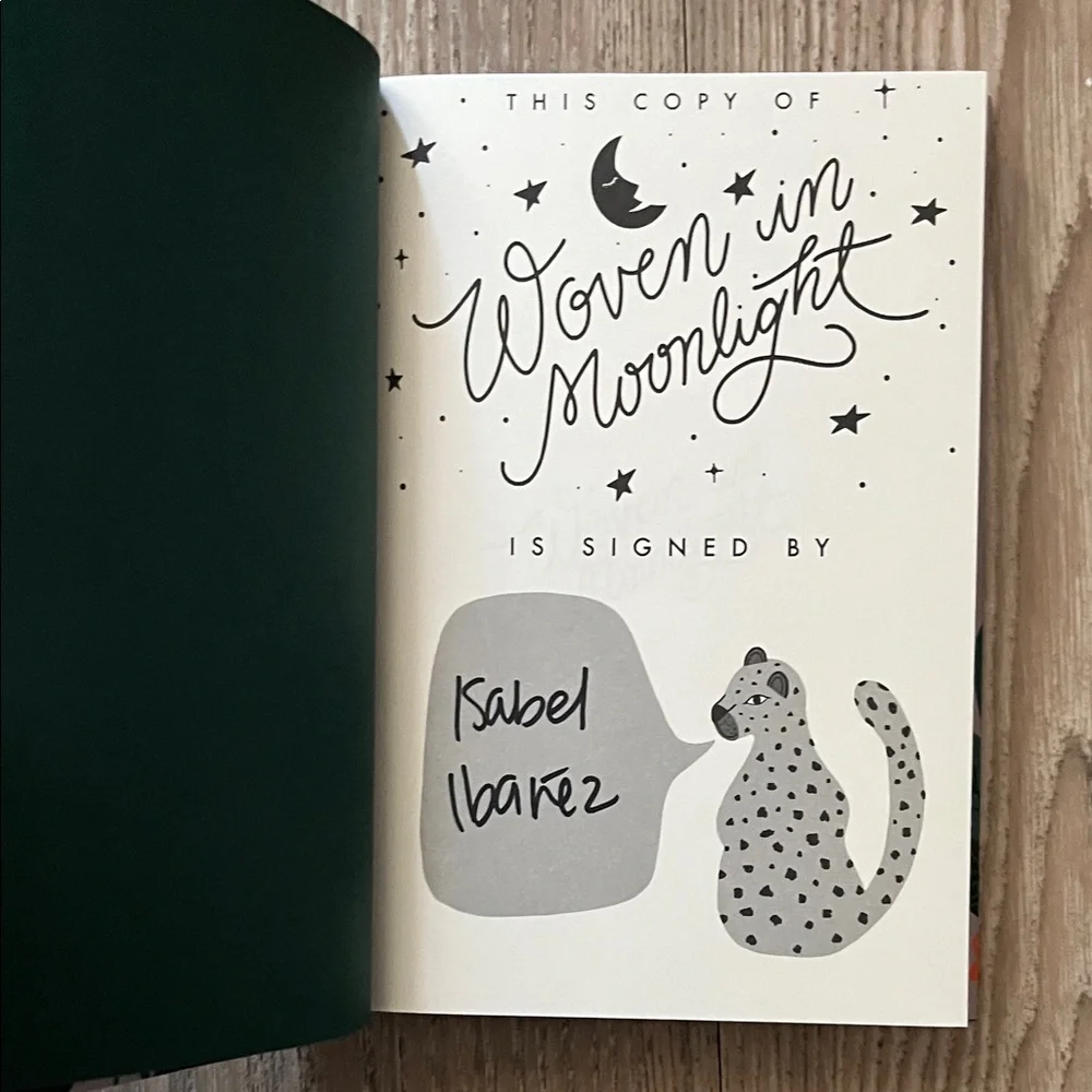 Woven in Moonlight by Isabel Ibañez Fairyloot Exclusive Signed Hardcover - Picture 3 of 3